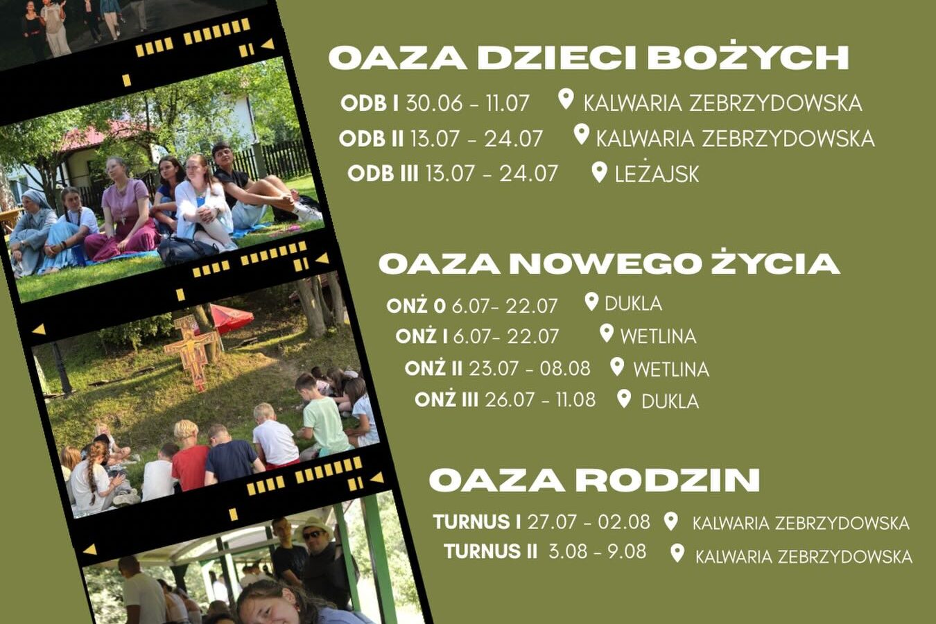 Zapisy na rekolekcje wakacyjne